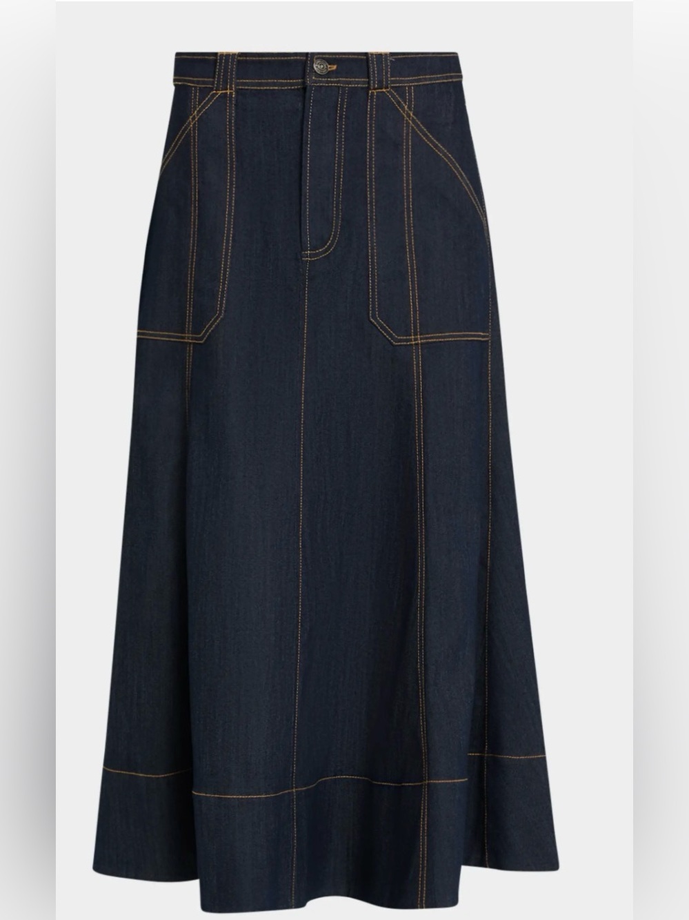 NWT Cinq A Sept Benji Denim Maxi Skirt - Picture 5 of 5